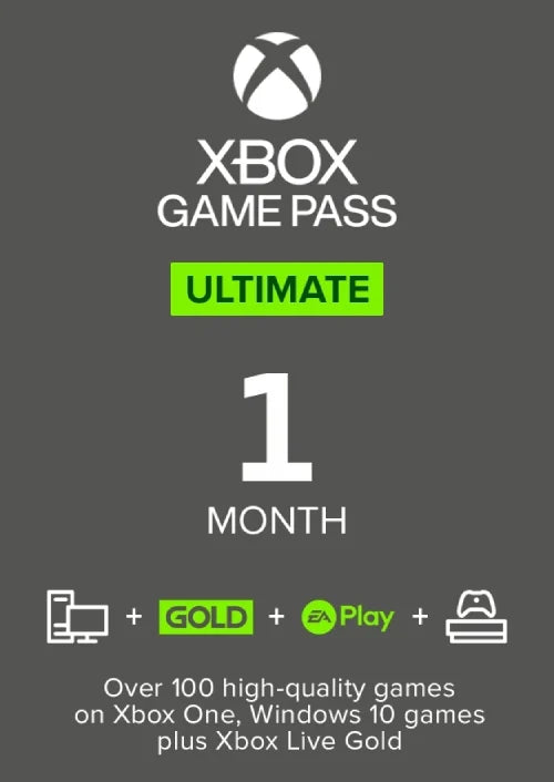 Xbox Game Pass Ultimate - 1 Month Subscription Card EU (NON-STACKABLE)