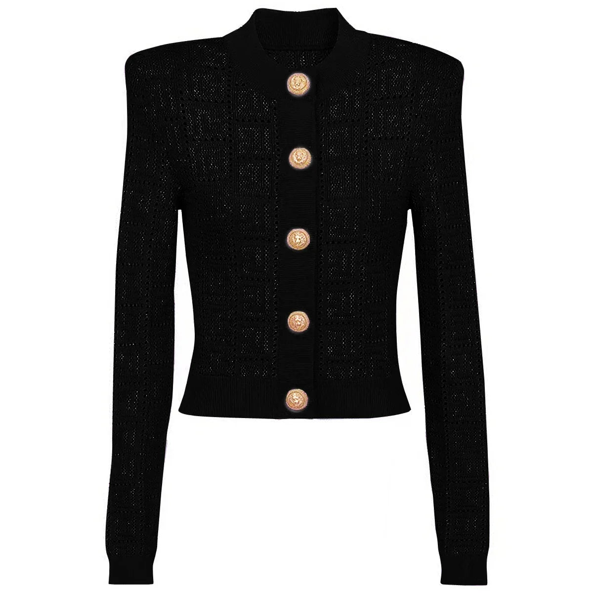Heidi-Mode | Strickjacke Damen mit Rundhalsausschnitt