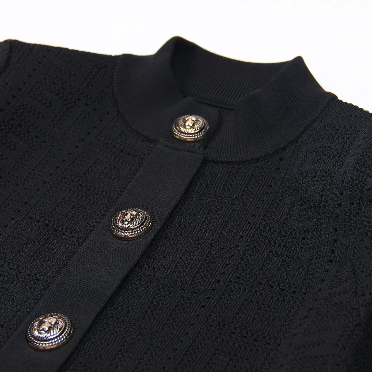 Heidi-Mode | Strickjacke Damen mit Rundhalsausschnitt