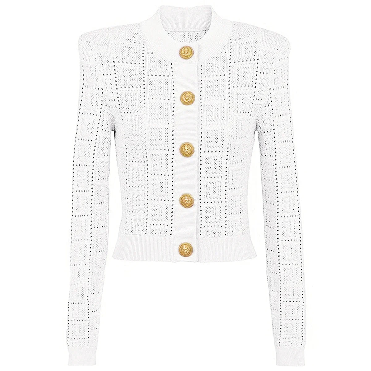 Heidi-Mode | Strickjacke Damen mit Rundhalsausschnitt