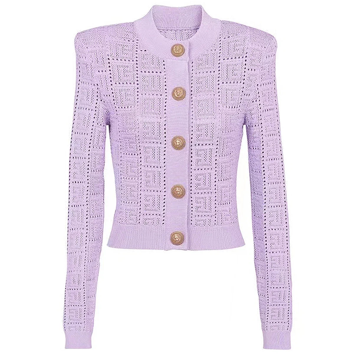 Heidi-Mode | Strickjacke Damen mit Rundhalsausschnitt