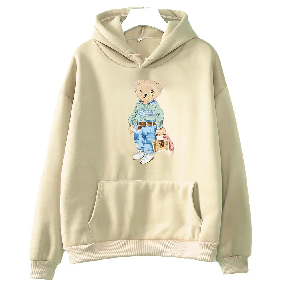 Heidi-Mode | Bärenmuster Sweatshirt für Damen