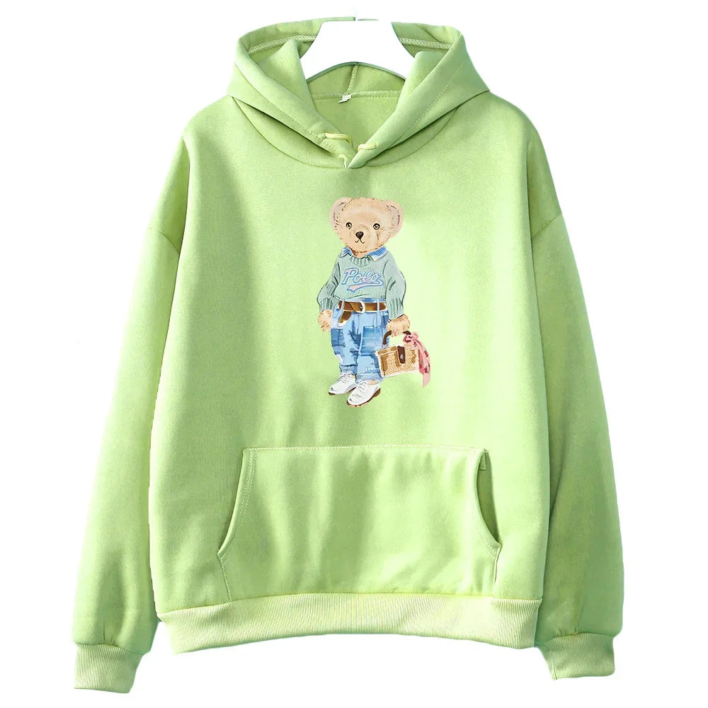 Heidi-Mode | Bärenmuster Sweatshirt für Damen