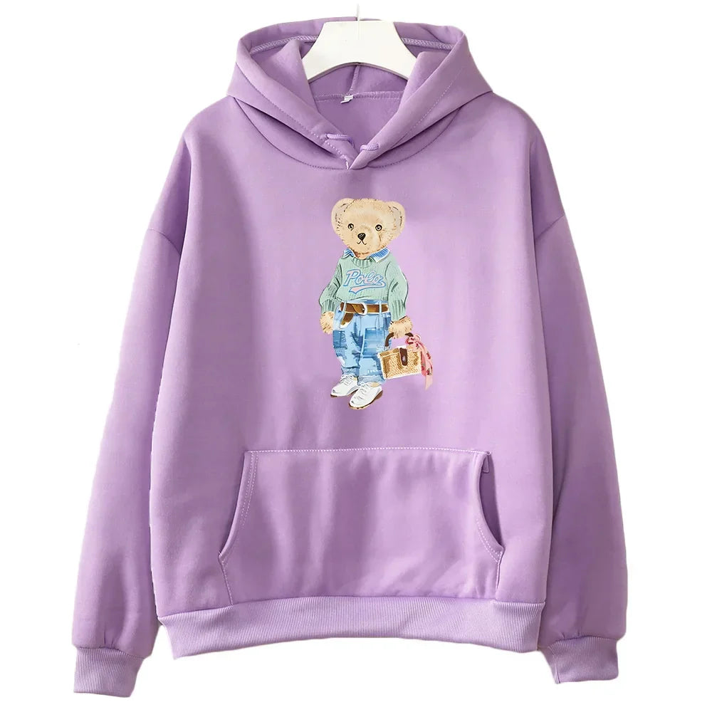 Heidi-Mode | Bärenmuster Sweatshirt für Damen
