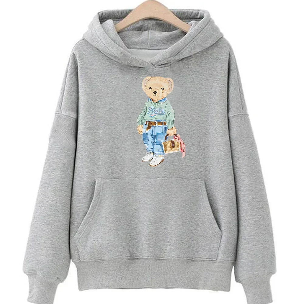 Heidi-Mode | Bärenmuster Sweatshirt für Damen