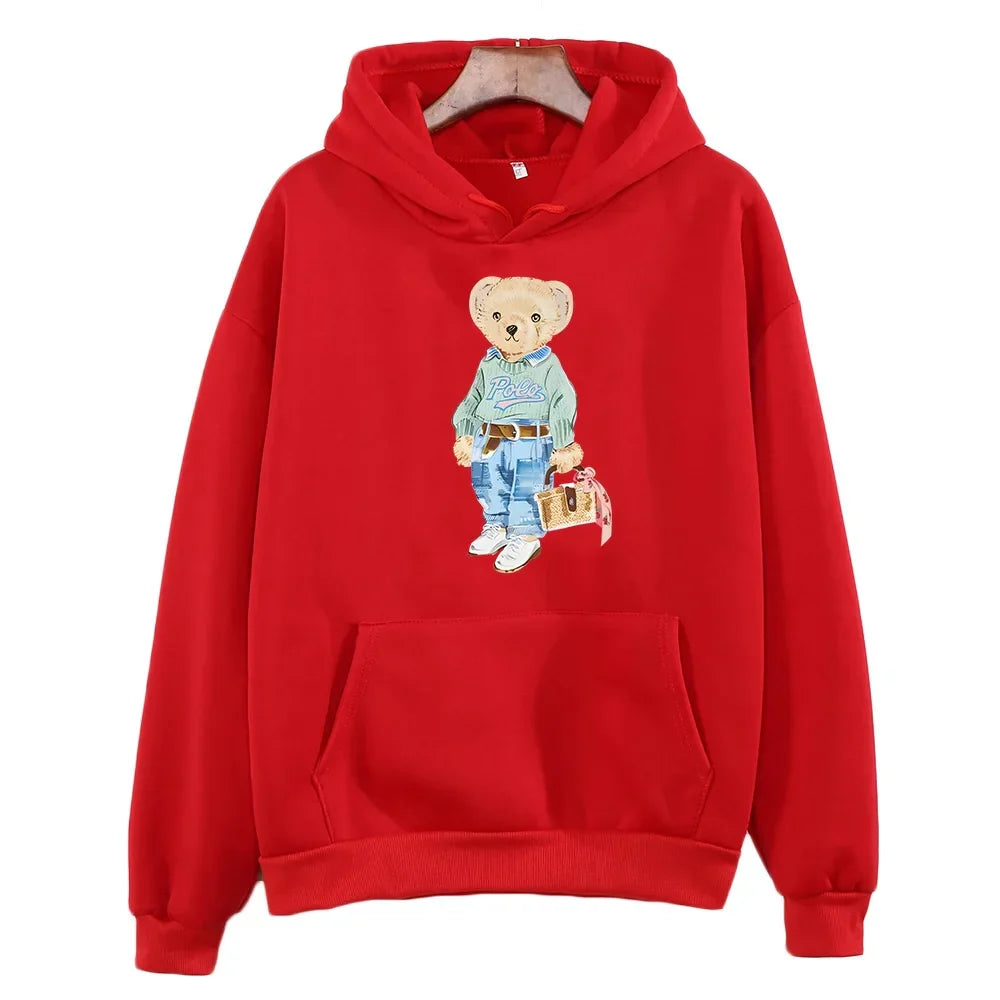 Heidi-Mode | Bärenmuster Sweatshirt für Damen