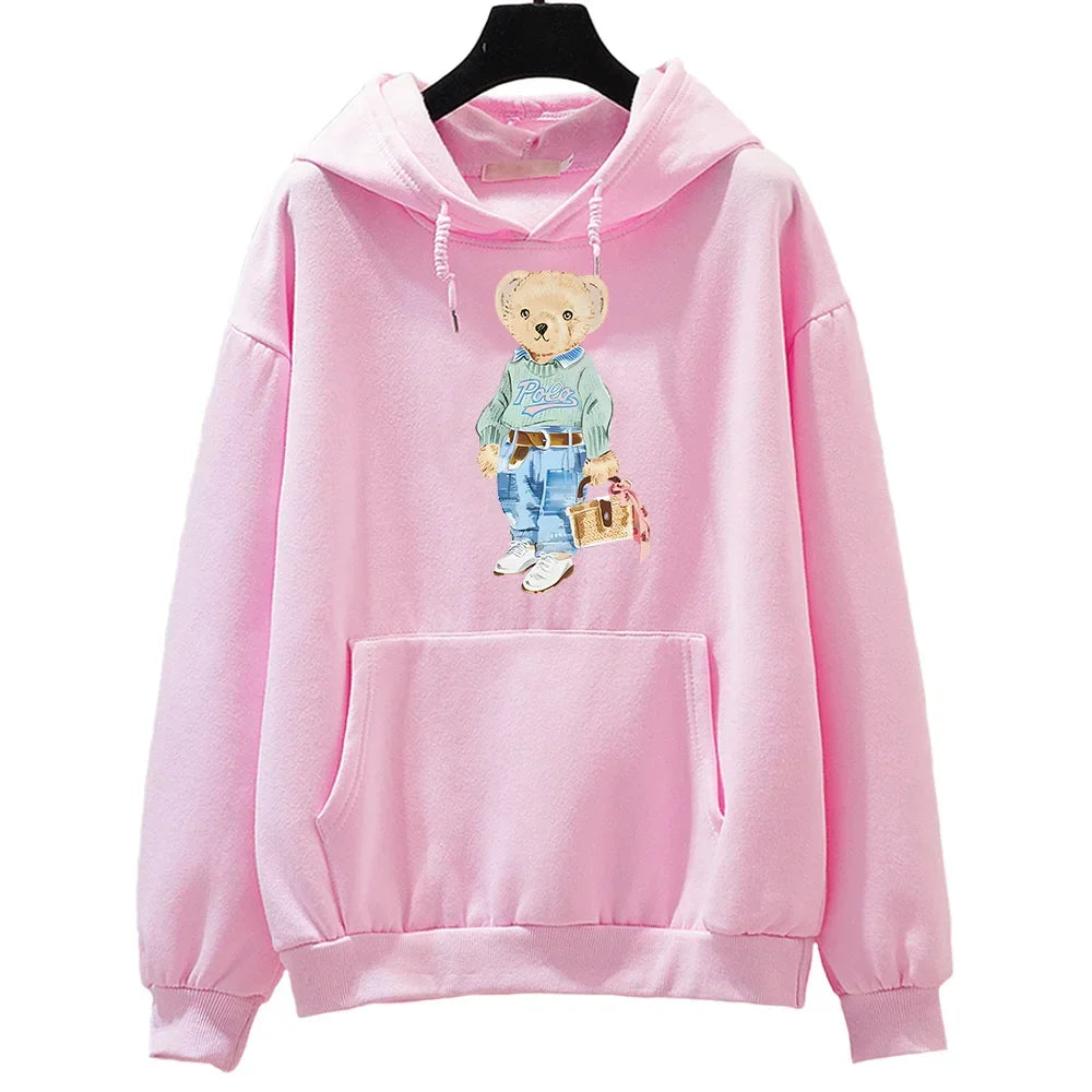 Heidi-Mode | Bärenmuster Sweatshirt für Damen