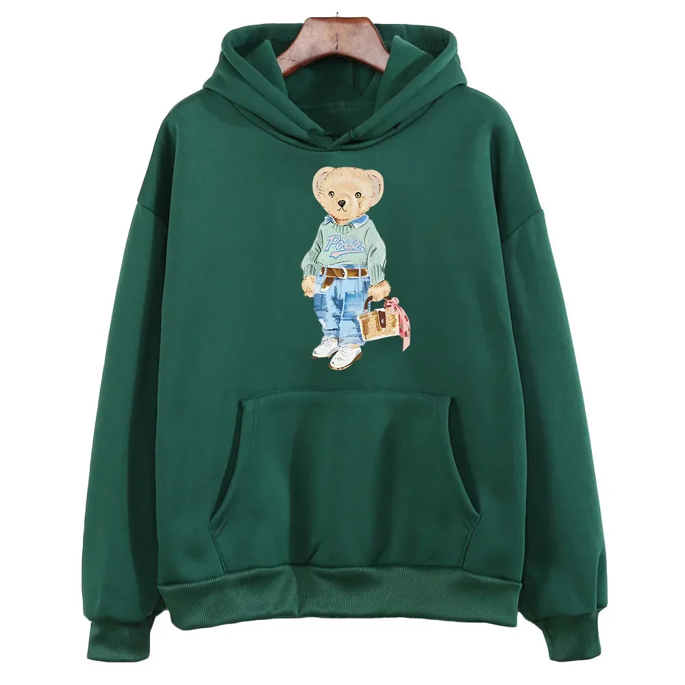 Heidi-Mode | Bärenmuster Sweatshirt für Damen