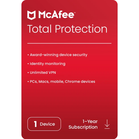 McAfee Total Protection 2024 Key (1 Year / 1 Device)