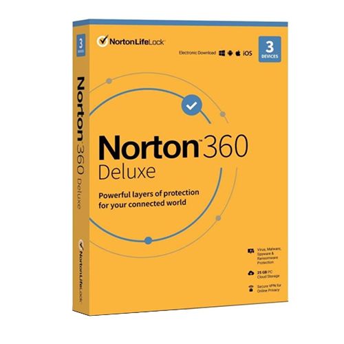 Norton 360 Deluxe 2024 EU Key (1 Year / 3 Devices) + 25 GB Cloud Storage